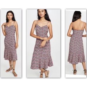 NWOT Anthropologie Lost + Wander Floral Midi Dress